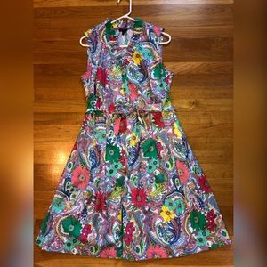 Talbots Floral Sleeveless Dress Size 12